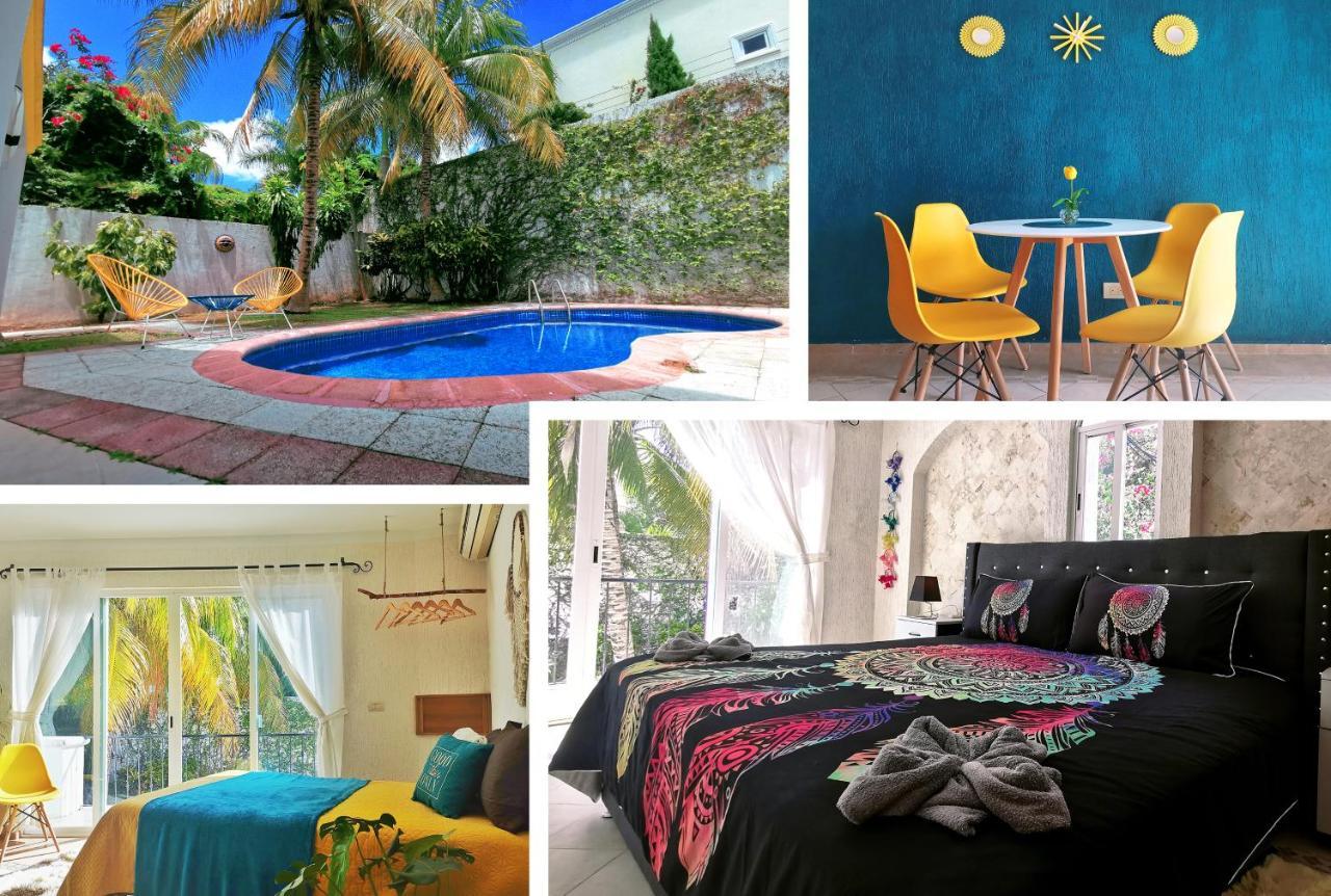 Beautiful & Cozy Near Beach Apartment Pool & Kingsize Bed カンクン エクステリア 写真