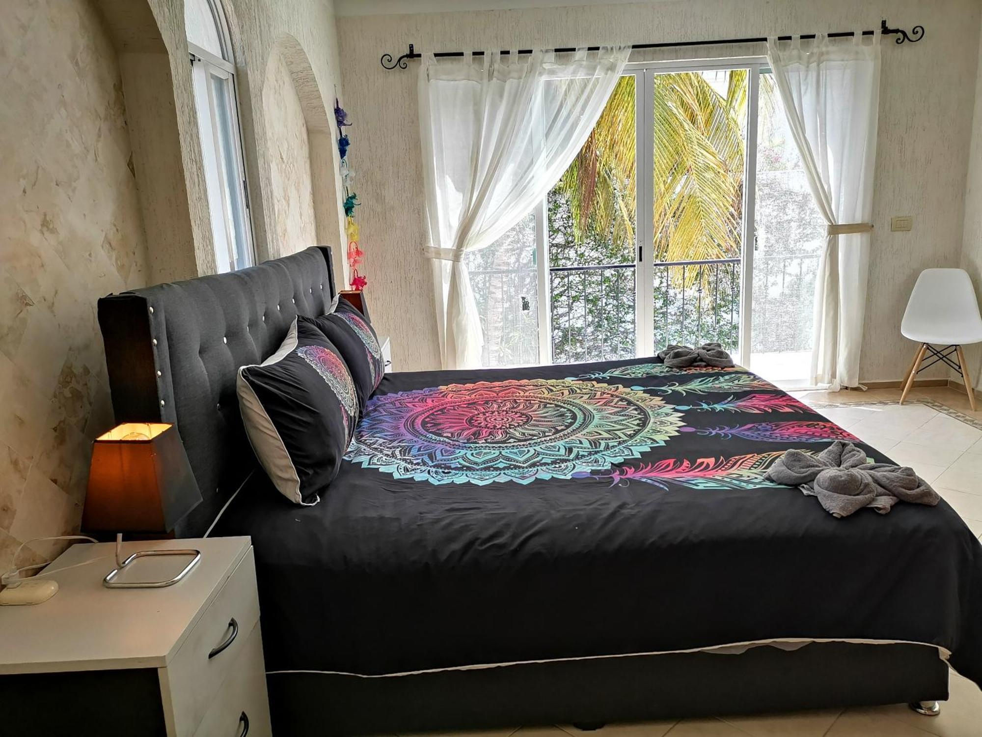 Beautiful & Cozy Near Beach Apartment Pool & Kingsize Bed カンクン 部屋 写真