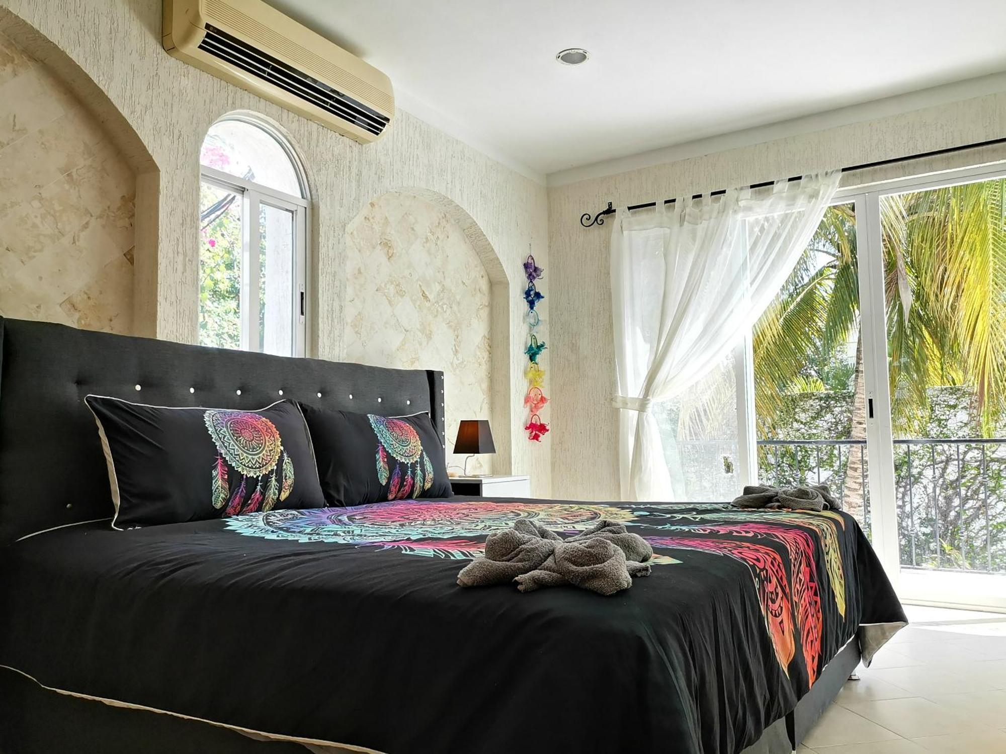 Beautiful & Cozy Near Beach Apartment Pool & Kingsize Bed カンクン 部屋 写真