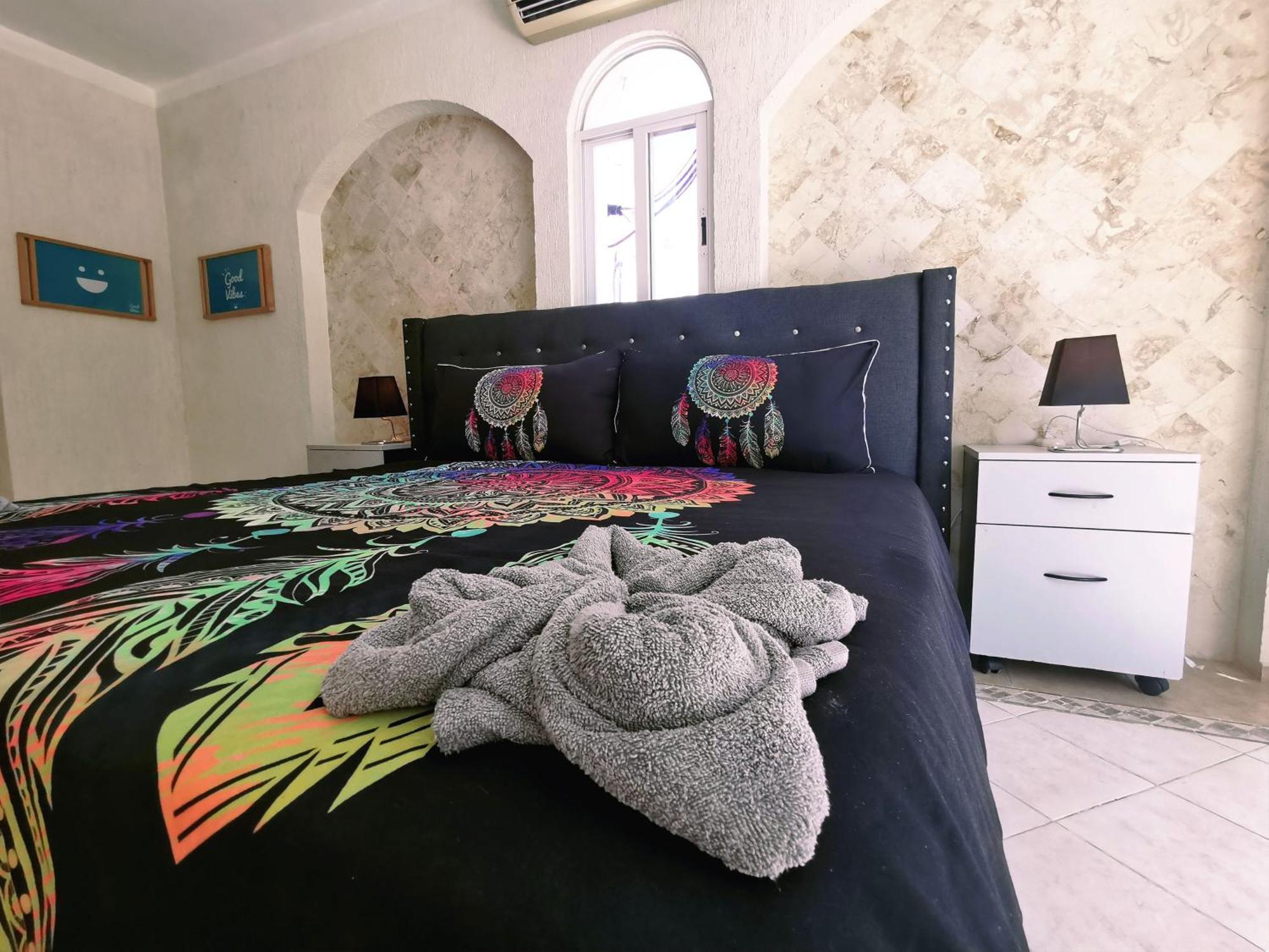 Beautiful & Cozy Near Beach Apartment Pool & Kingsize Bed カンクン 部屋 写真