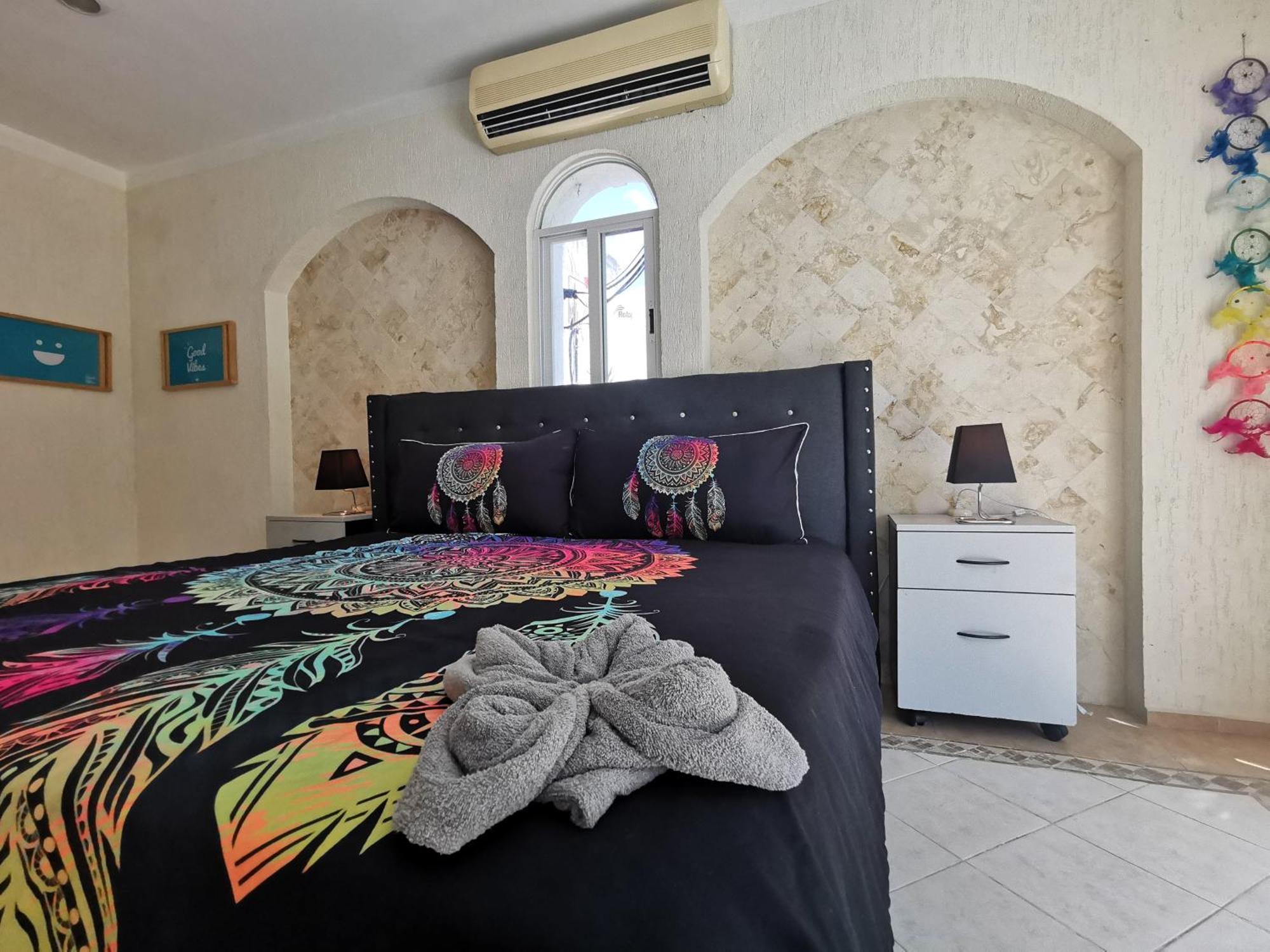 Beautiful & Cozy Near Beach Apartment Pool & Kingsize Bed カンクン 部屋 写真